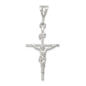 INRI Crucifix Pendant in Sterling Silver, 44mm - Sophia Jewelers
