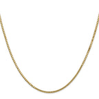 10K Yellow Gold 1.5mm Box Chain Necklace