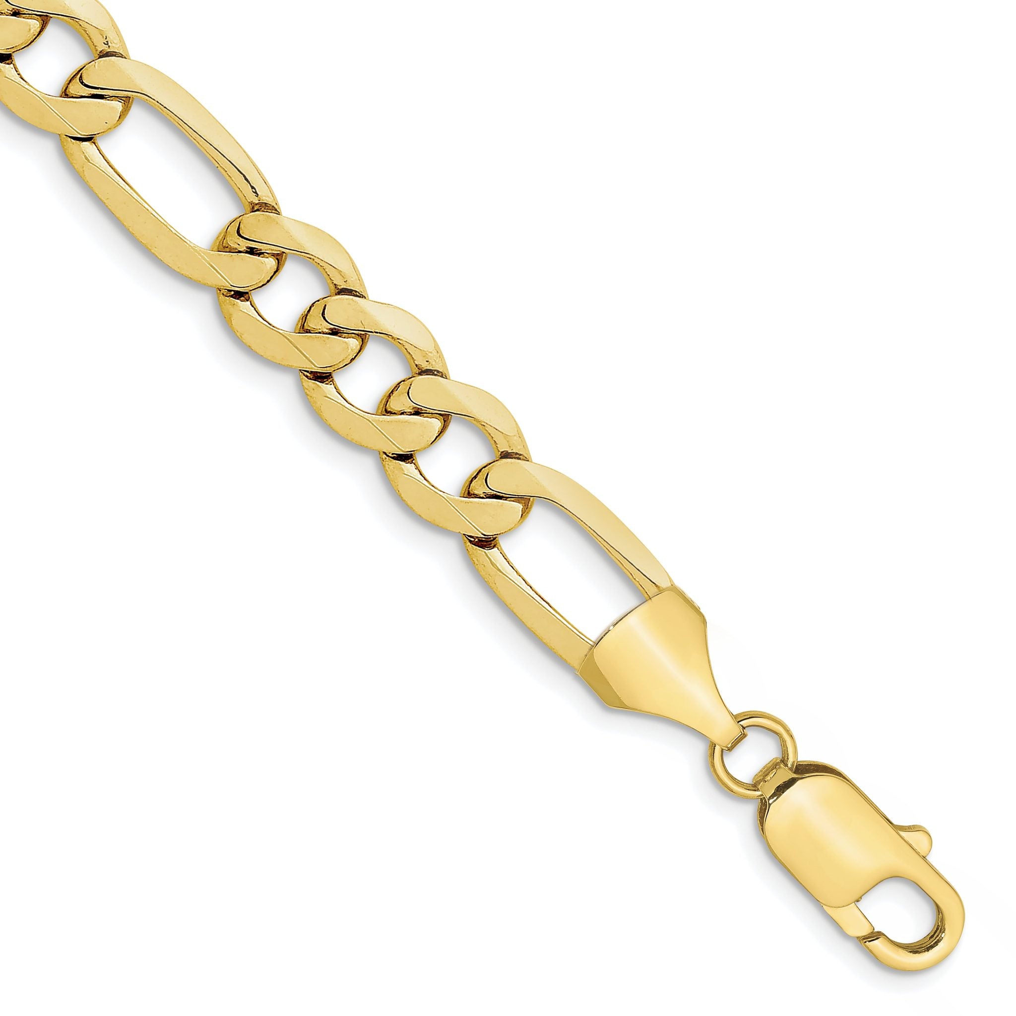 10k 10mm Concave Open Figaro Chain Main image