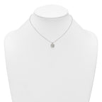 Sterling Silver Polished and Textured Butterfly in Heart Childrens 14 inch Necklace and Post Earrings Set