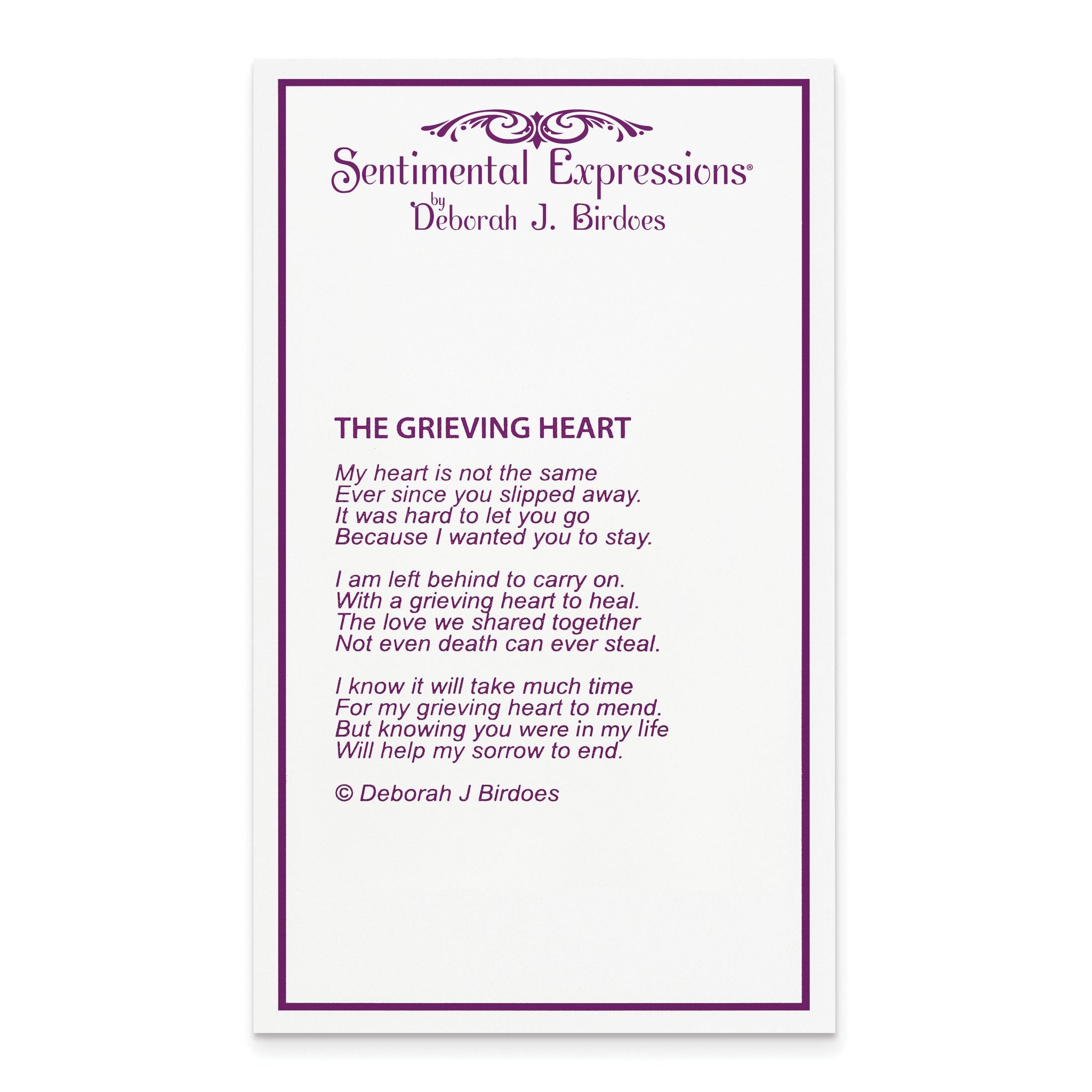 Sentimental Expressions Sterling Silver Rhodium-plated Antiqued Grieving Heart Ash Holder 18 Inch Necklace