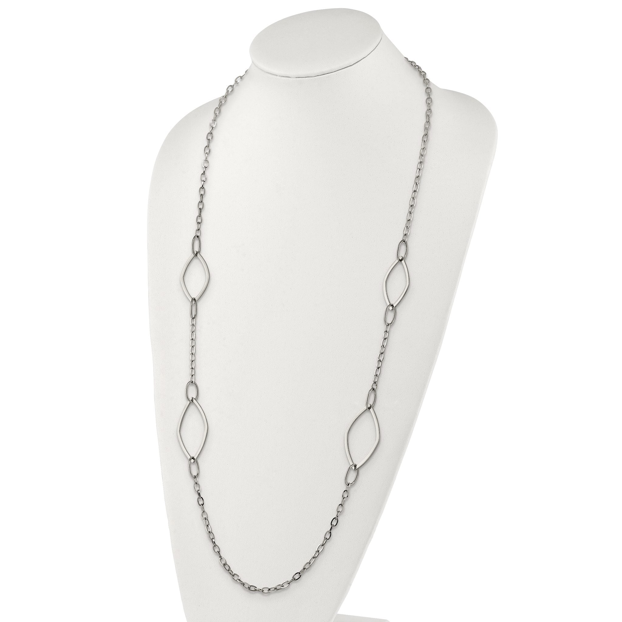 Chisel Stainless Steel Polished Fancy Link 36 inch Necklace Secondary image
