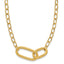 14K Polished Fancy Link Necklace