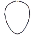 14k 6-7mm Black Near-Round Freshwater Cultured Pearl 7.5 inch Bracelet