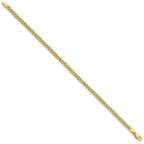 14k 3.0mm Wide Double Strand Rope 7 inch Bracelet