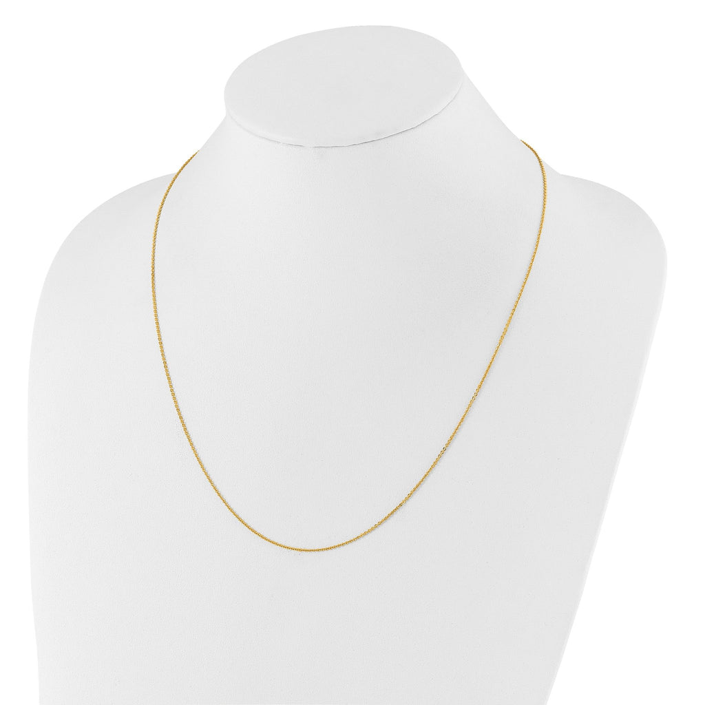 14K Adjustable 1.25mm Flat Cable Chain