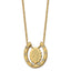 Our Lady of Guadalupe Horseshoe Necklace in Gold-Tone Stainless Steel