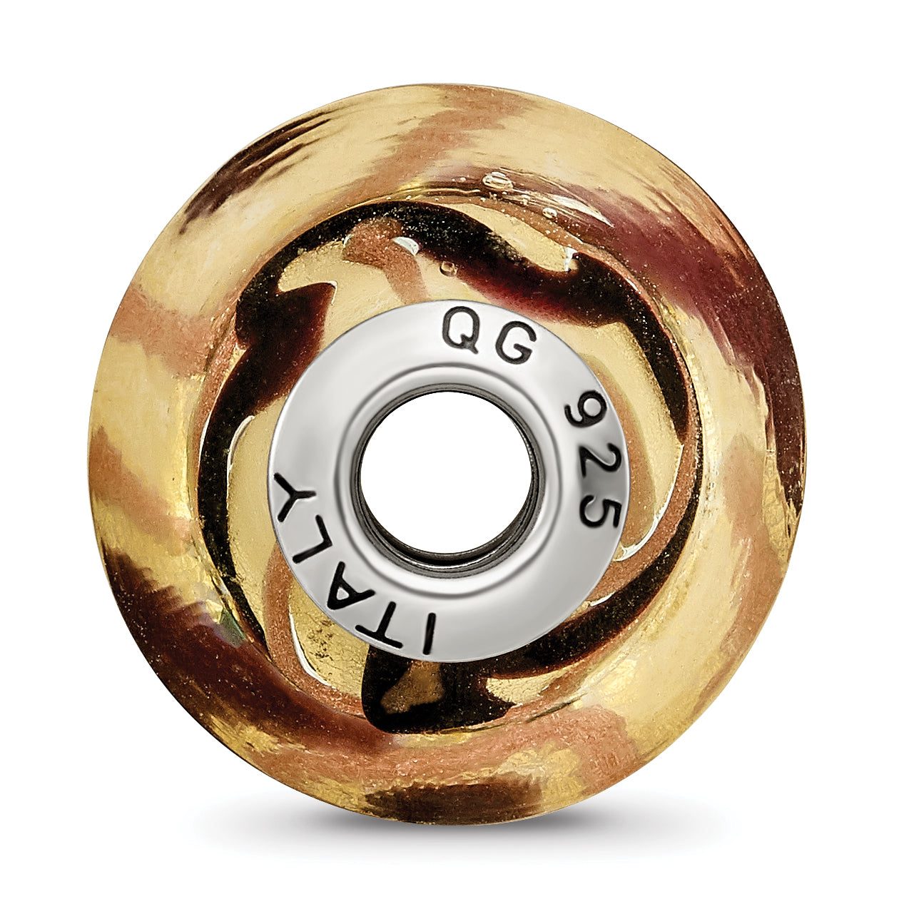 Sterling Silver Murano Glass Bead with Polished Finish Elegant Design Secondary image