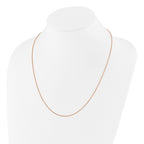 Adjustable Spiga Chain in Rose Gold-Plated Sterling Silver