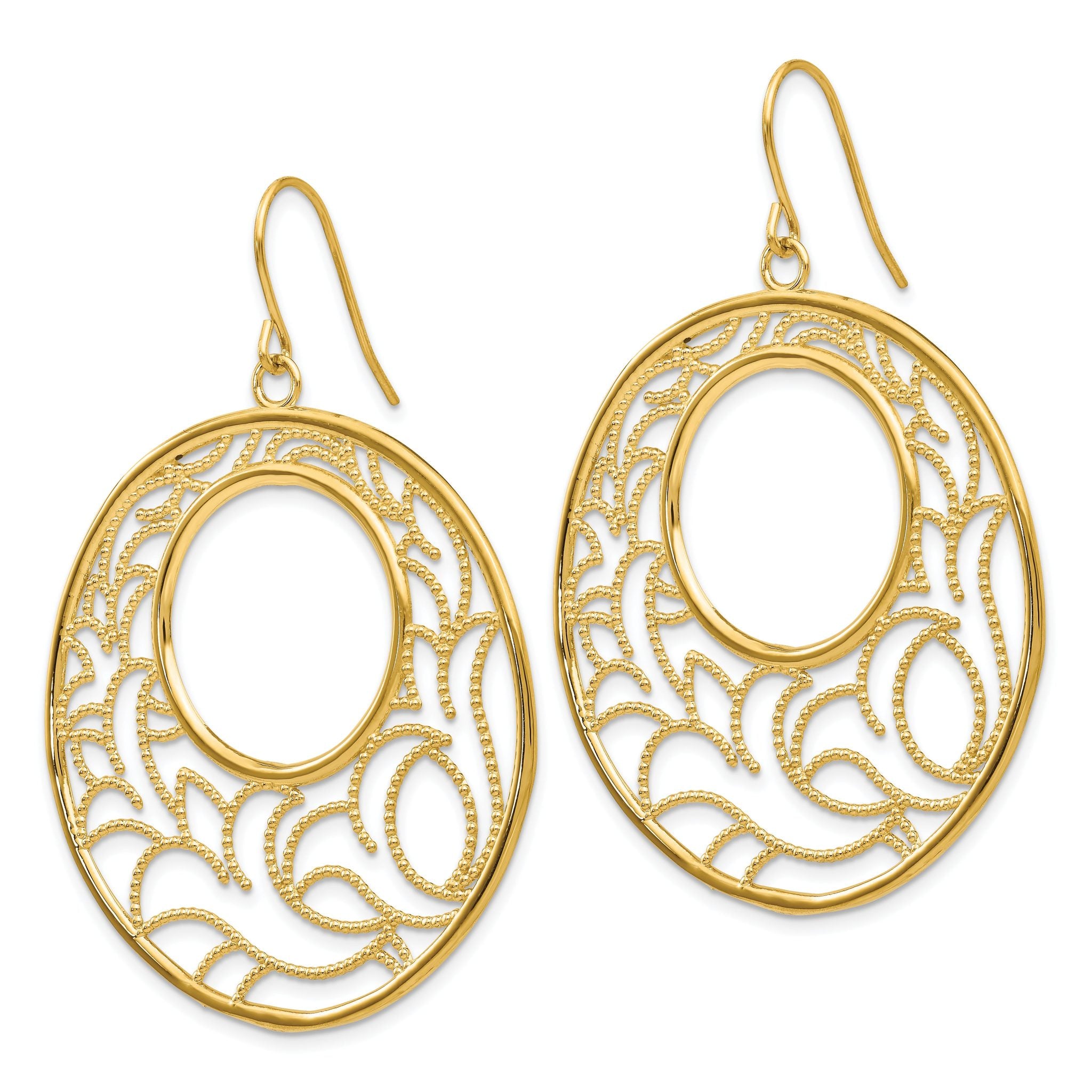 14K Circle Earrings Secondary image