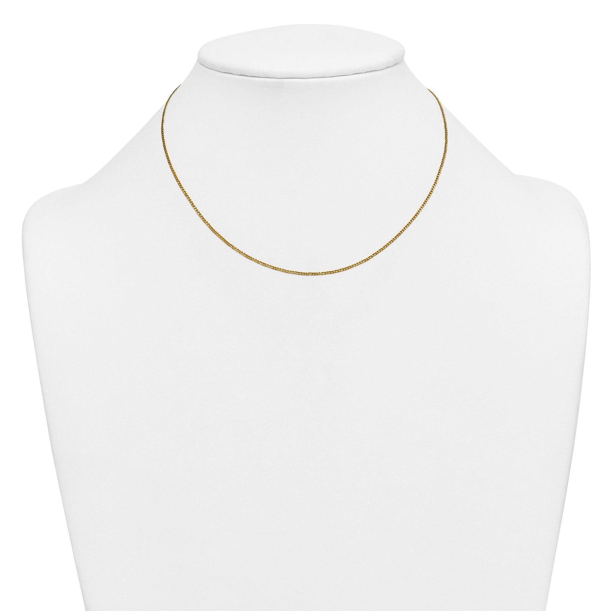 14K Gold Filled Polished Curb Chain Necklace in 1.25mm Width Secondary image