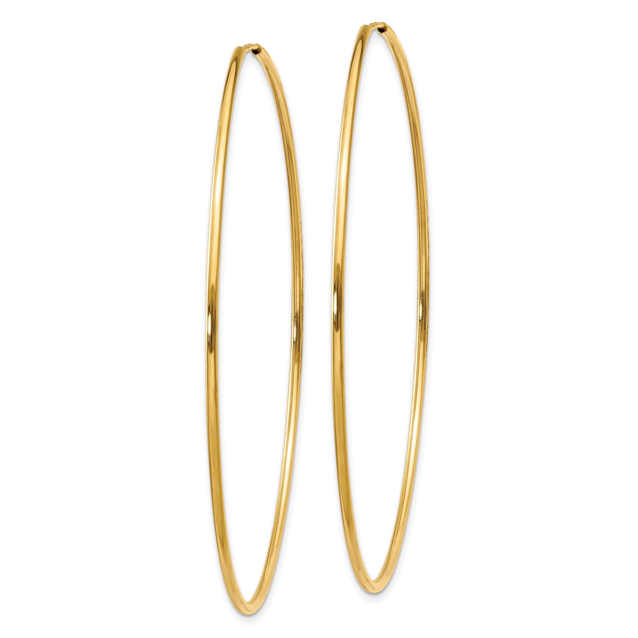 14k 1.00mm Endless Hoop Earring Secondary image