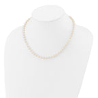 14k 5-6mm White Round Akoya Saltwater Cultured Pearl Necklace