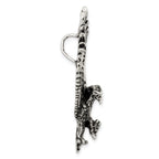Sterling Silver 925 Eagle Pendant with Antiqued Textured Design for Men