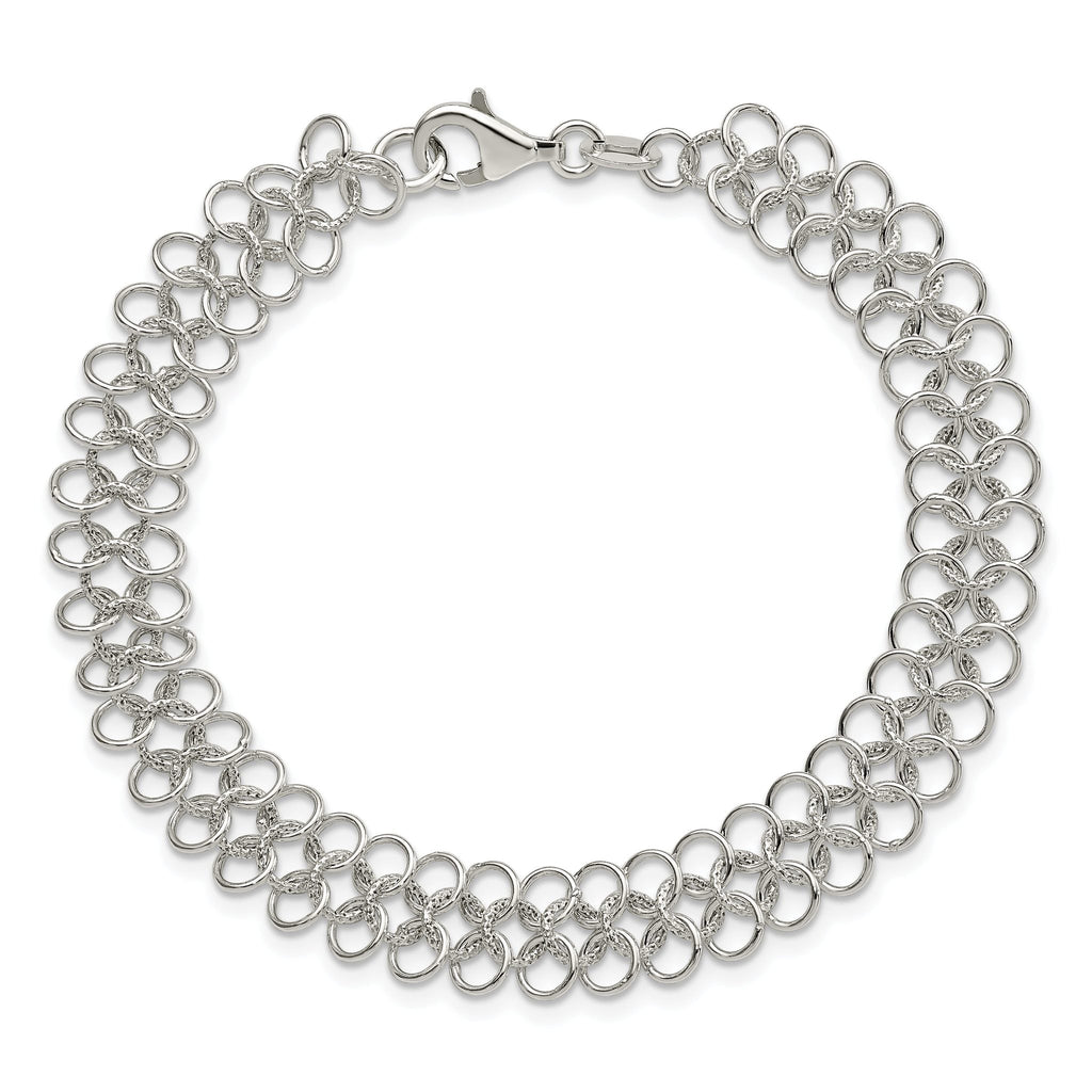 Sterling Silver Fancy Link Bracelet