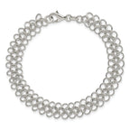 Sterling Silver Fancy Link Bracelet