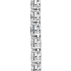 14k White Gold 72 3/8 carat Lab Grown Diamond VS+ F+ Complete Round 20 inch Graduated Tennis Necklace