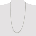 Round Box Chain Necklace in Sterling Silver, 1.75mm