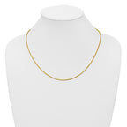14K 7 inch 1.3mm Franco with Lobster Clasp Bracelet