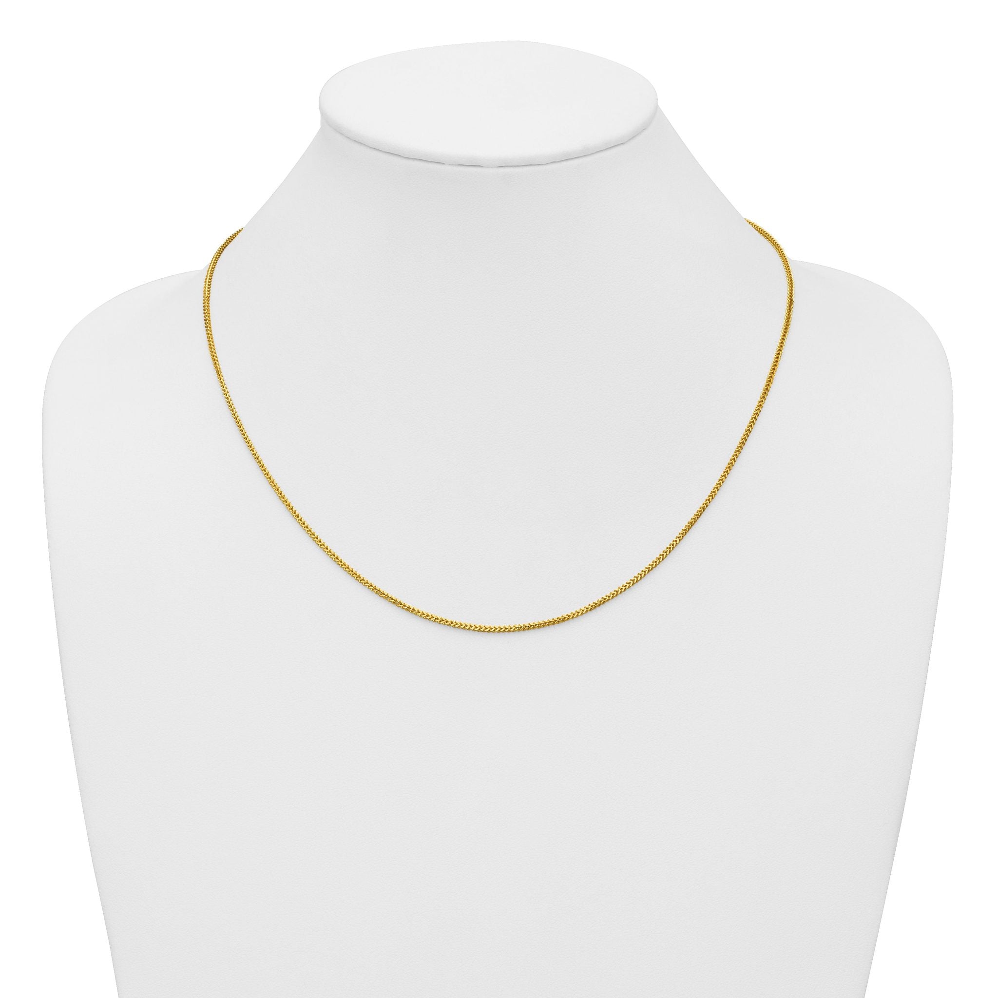 14K 7 inch 1.3mm Franco with Lobster Clasp Bracelet