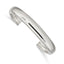 Sterling Silver 925 Women's Cuff Bangle Engravable Polished Finish