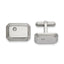 Polished CZ Cufflinks in Stainless Steel
