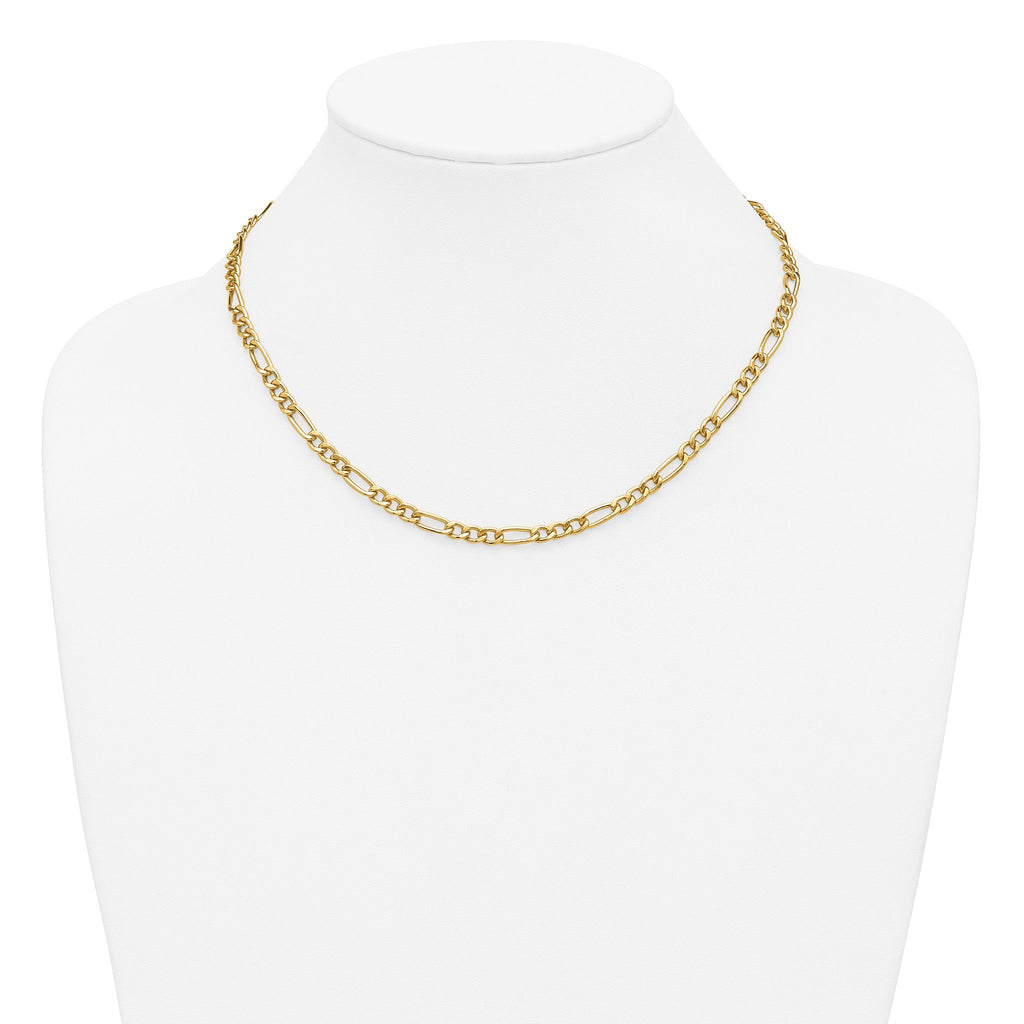 14K Gold Filled Figaro Chain Necklace in 4.6mm Width
