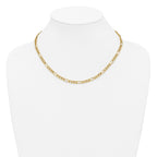 14K Gold Filled Figaro Chain Necklace in 4.6mm Width