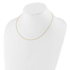 0.95mm 10K Yellow Gold Round Cable Chain