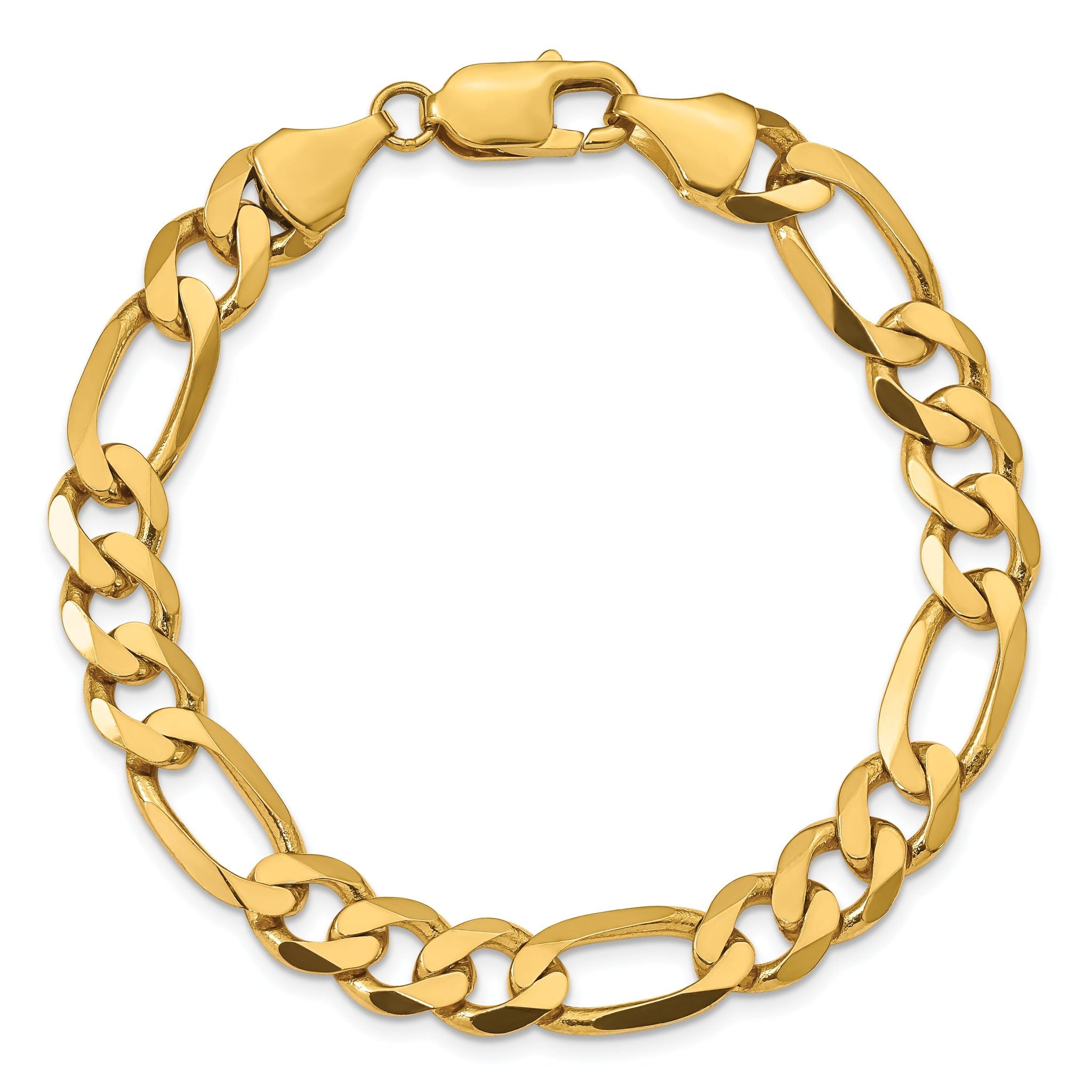 10K 8.75mm Flat Figaro Chain Secondary image