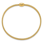14K Polished Onyx Mesh Slip-on Stretch Bracelet