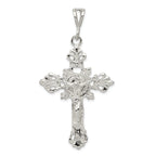 Sophia Jewelers Sterling Silver 925 INRI Crucifix Pendant Polished Finish