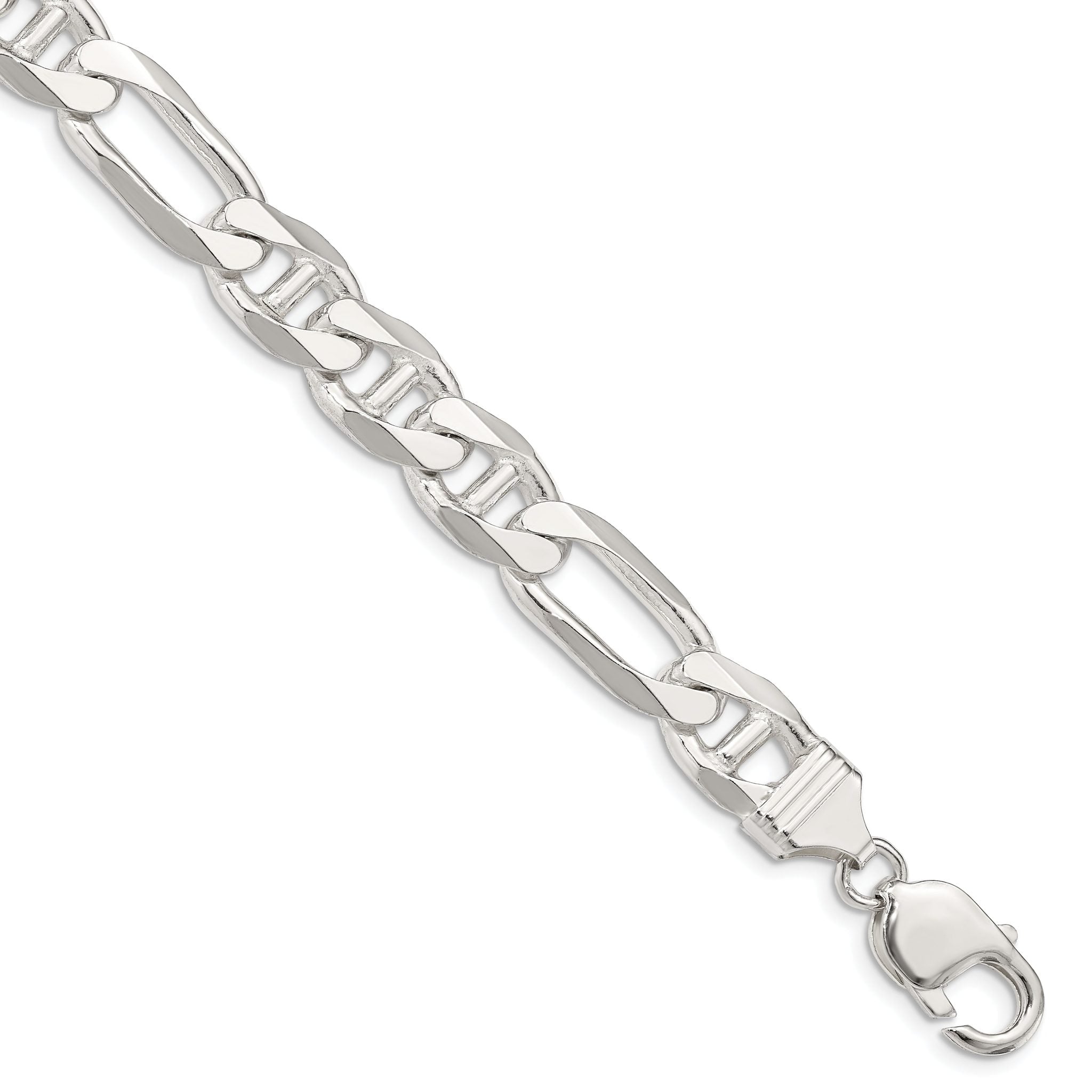 Sterling Silver 10.65mm Figaro Anchor Chain Main image