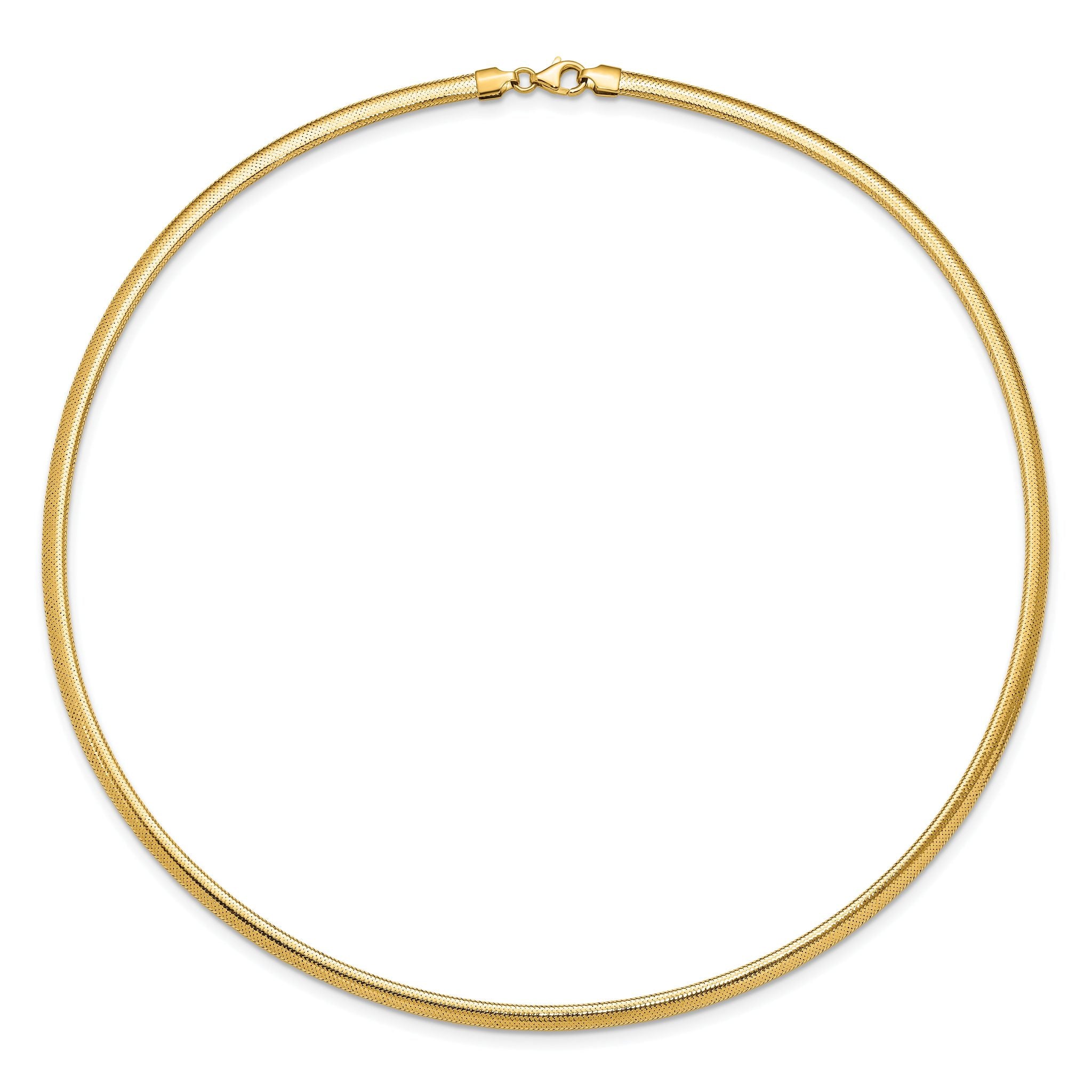 14K Polished Mesh Necklace