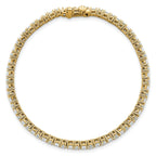 14k 5 carat Lab Grown Diamond VS/SI+ G+ Complete Princess and Round Tennis Bracelet