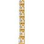 14k 50 7/8 carat Lab Grown Diamond VS+ F+ Complete Round 20 inch Graduated Tennis Necklace