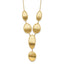 14K Brushed and Diamond-cut Y Drop with 2 in ext. Necklace