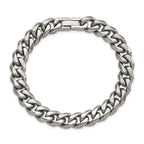 Polished Curb Chain Bracelet in Titanium, 10mm