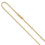 14K 1.1mm Franco 1in+1in Adjustable Chain