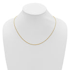 1.3mm 10K Yellow Gold Singapore Chain