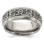 Edward Mirell Titanium Wedding Band with Polished Finish Engravable 9mm