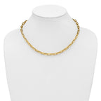 14K Polished Fancy Line Necklace