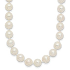 14k 7-8mm White Round Akoya Saltwater Cultured Pearl Necklace