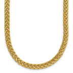 14K Yellow Gold Polished Fancy Link Necklace Unisex 17 Inch