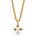 Garland Snowman Trinket Box & Necklace Set in Pewter
