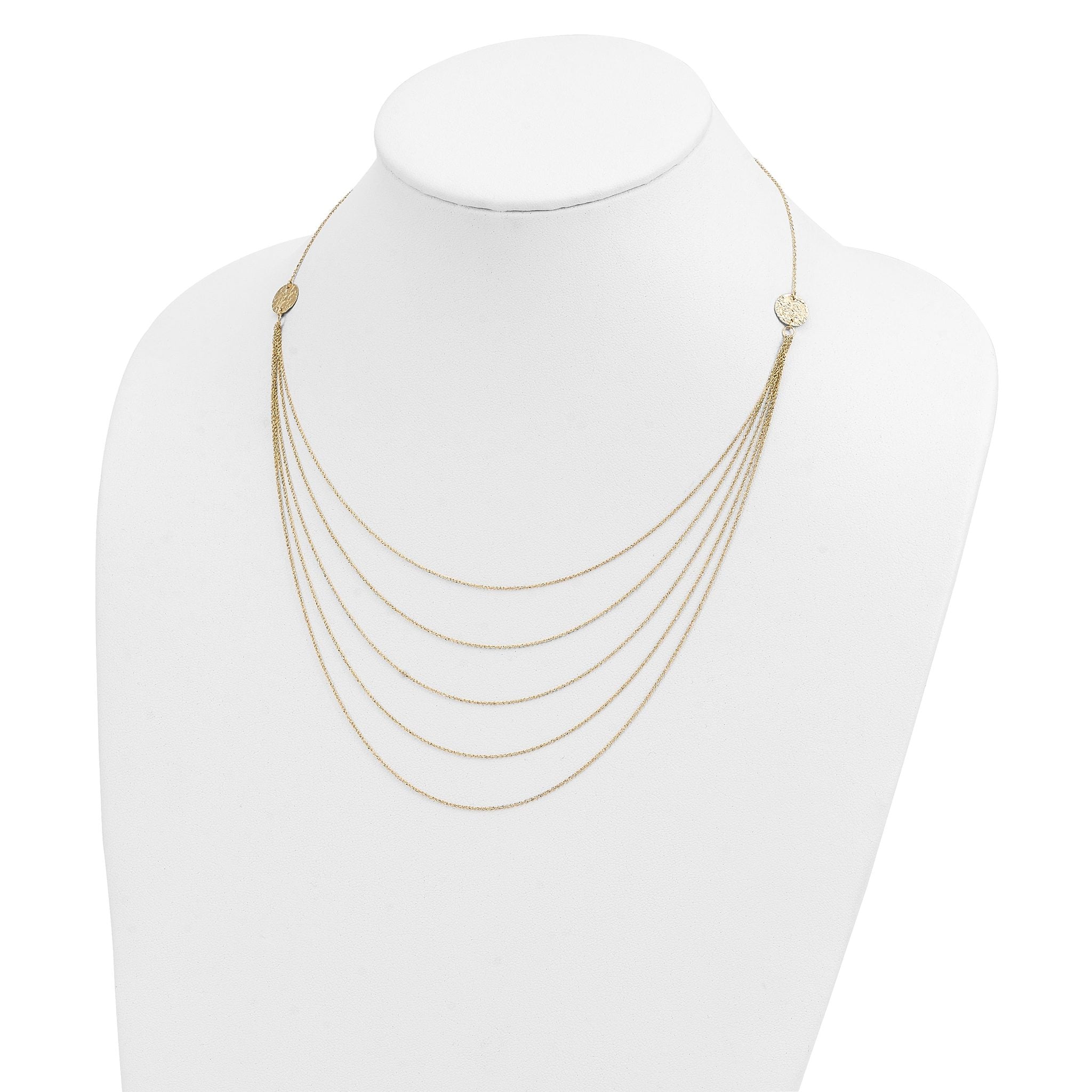 14k Five Strand Necklace
