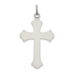Sterling Silver 925 Antiqued Cross Pendant with Polished Finish