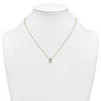 14k 1 1/2 carat Certified Lab Grown Diamond VS+ F+ Oval Complete Four Prong 18 inch Pendant Necklace