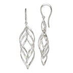 Twisted Dangle Earrings in Sterling Silver