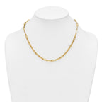 14k Polished 4.3mm Paperclip Link 18 inch Necklace